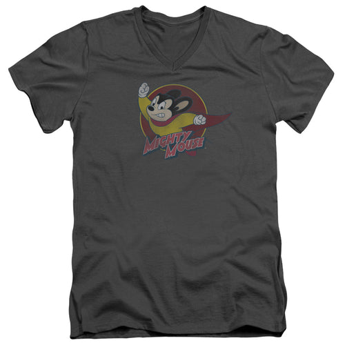 Mighty Mouse Mighty Circle V-Neck T-Shirt