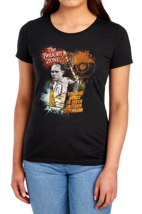 The Twilight Zone Enter at Your Own Risk Womens T-Shirt