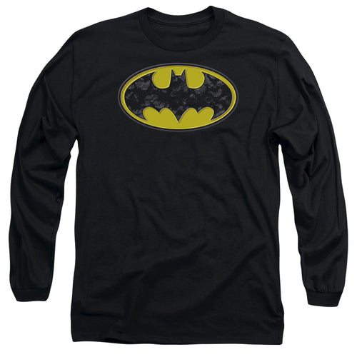 Batman Bats In Logo Long Sleeve T-Shirt