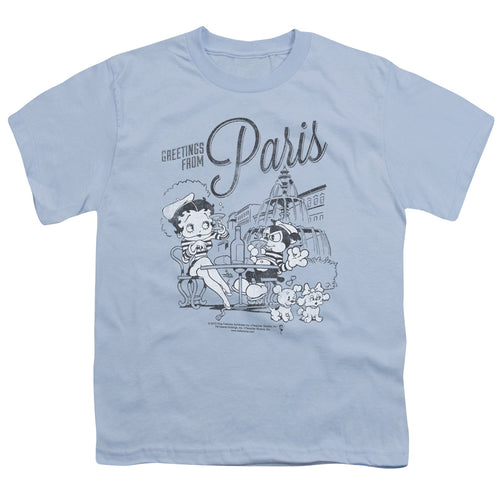 Betty Boop Greetings From Paris Youth/Toddler T-Shirt