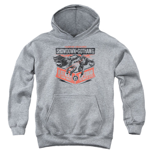 Batman v Superman Showdown In Gotham Youth Hoodie