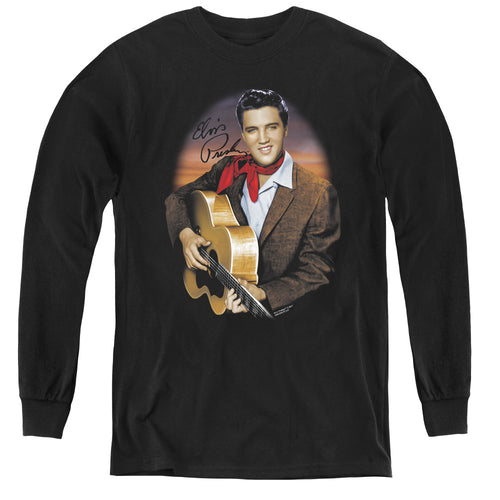 Elvis Presley Red Scarf #2 Youth Long Sleeve T-Shirt
