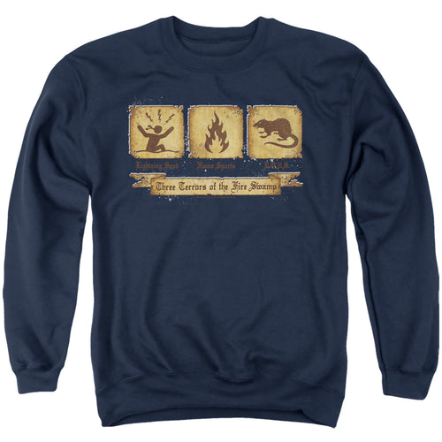 The Princess Bride Three Terrors Navy Crewneck Sweatshirt