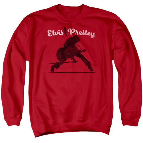 Elvis Presley Overprint Crewneck Sweatshirt