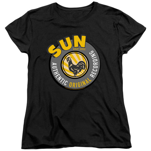 Sun Records Authentic Original Recordings Womens T-Shirt