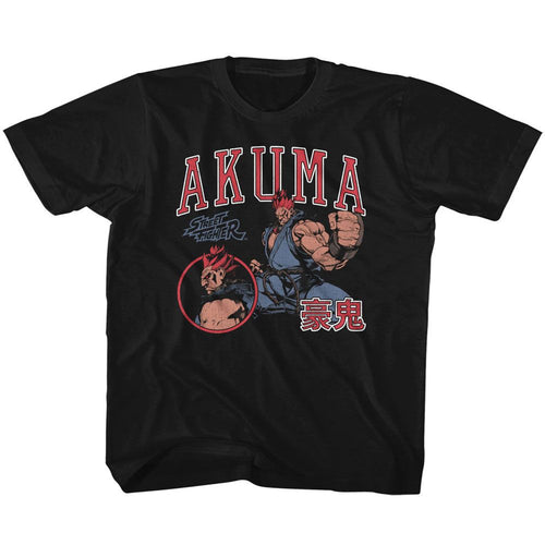 Street Fighter Akuma Varsity Youth/Toddler T-Shirt