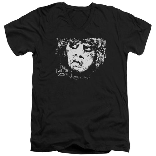 The Twilight Zone Nightmare at 20,000 Feet Gremlin V-Neck T-Shirt