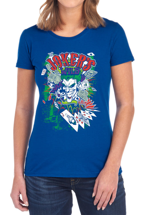 Batman Jokers Wild Womens T-Shirt