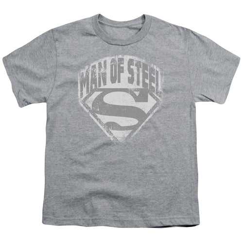Superman Man of Steel Shield Athletic Heather Youth/Toddler T-Shirt