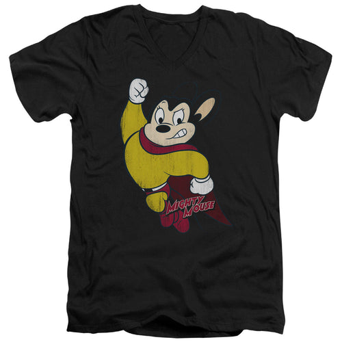 Mighty Mouse Classic Hero V-Neck T-Shirt