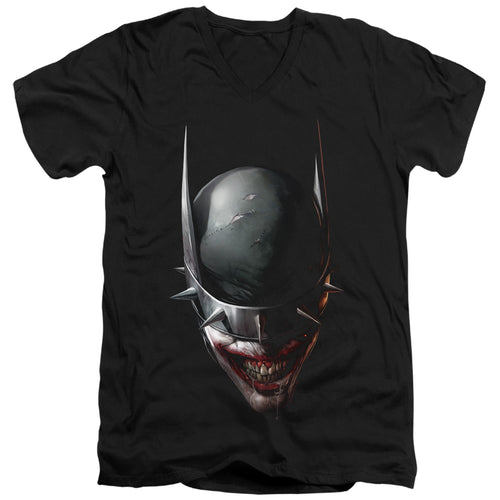 Batman Batman Who Laughs Head V-Neck T-Shirt