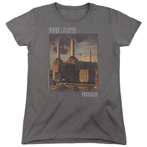 Pink Floyd Faded Animals Womens T-Shirt