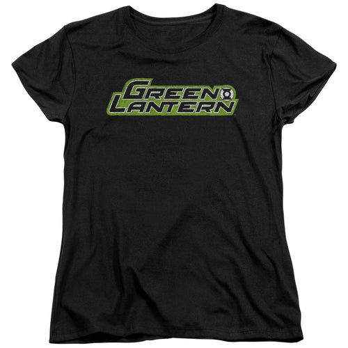 Green Lantern Scribble Title Womens T-Shirt
