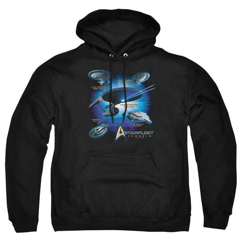 Star Trek Starfleet Vessels Pullover Hoodie