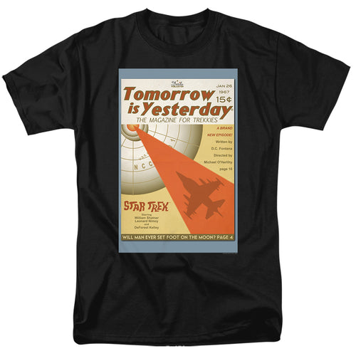 Star Trek Juan Ortiz Tomorrow is Yesterday Black T-Shirt
