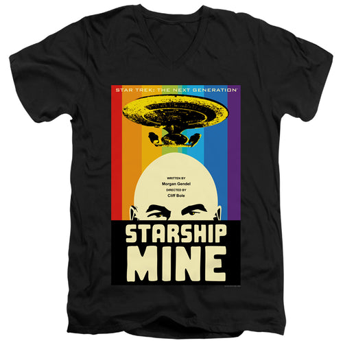Star Trek Starship Mine Black V-Neck T-Shirt