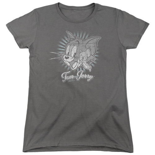 Tom and Jerry Happy Classic Pals Womens T-Shirt