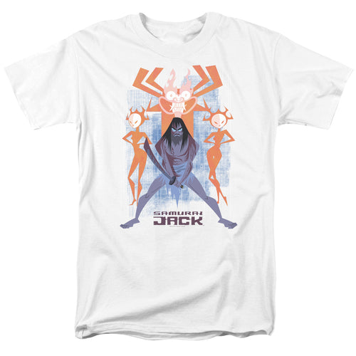 Samurai Jack Versus Evil White T-Shirt