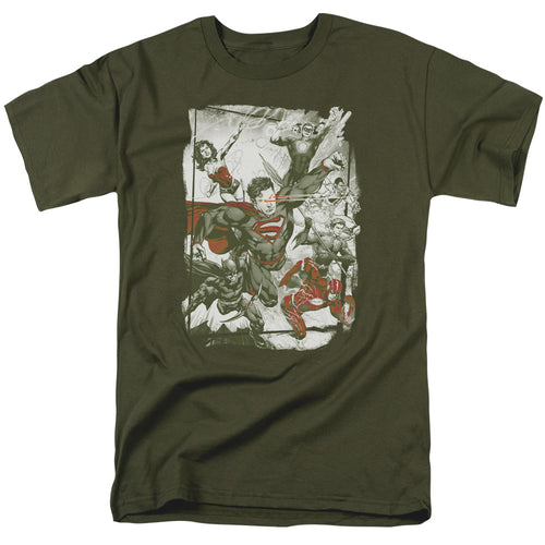 Justice League Green And Red T-Shirt