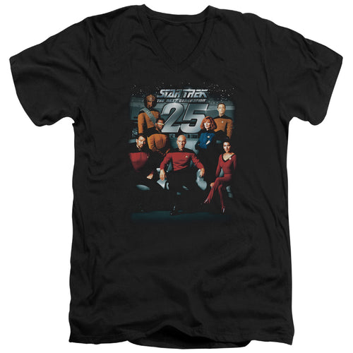 Star Trek TNG 25th Anniversary Crew V-Neck T-Shirt
