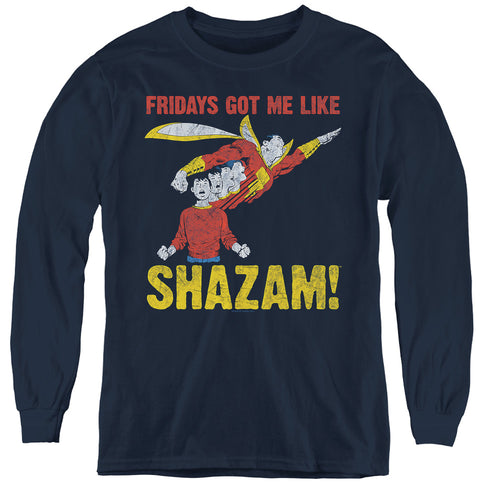 Justice League Fridays Got Me Like Youth Long Sleeve T-Shirt