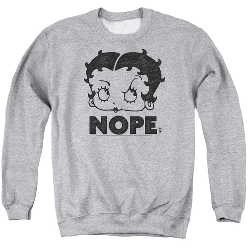Betty Boop Boop Nope Crewneck Sweatshirt