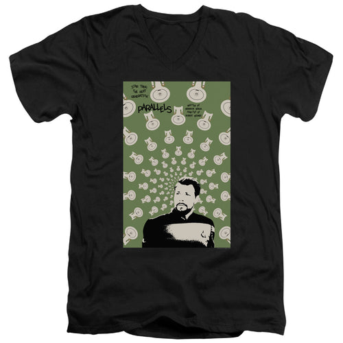 Star Trek Parallels Black V-Neck T-Shirt