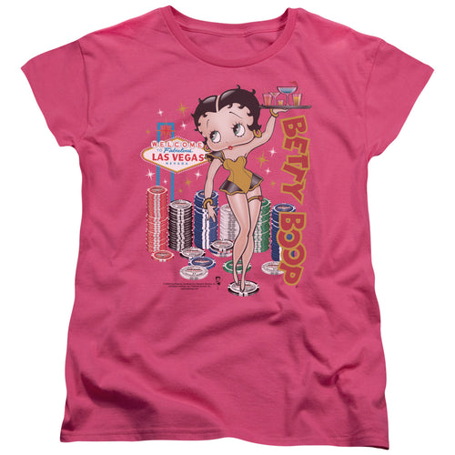 Betty Boop Wet Your Whistle Womens T-Shirt