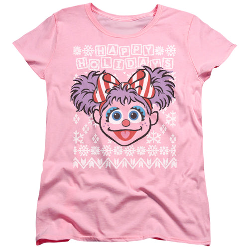 Sesame Street Abby Cadabby Ugly Christmas Womens T-Shirt
