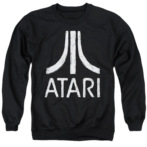 Atari Rough Logo Black Crewneck Sweatshirt