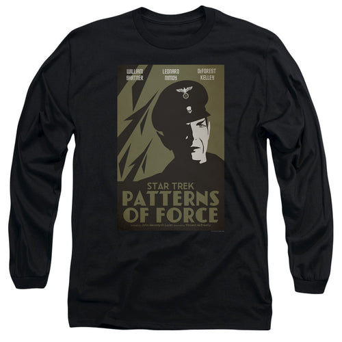 Star Trek Juan Ortiz Patterns of Force Black Long Sleeve T-Shirt