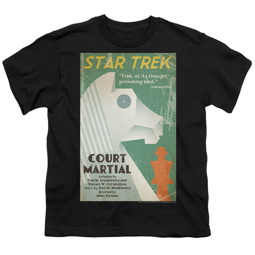 Star Trek Juan Ortiz Court Martial Black Youth/Toddler T-Shirt