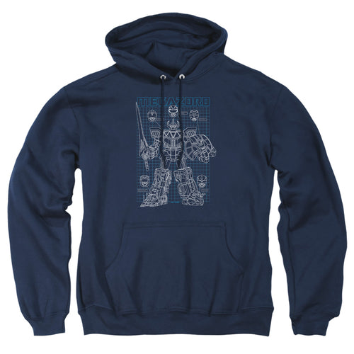 Mighty Morphin Power Rangers Mega Plans Pullover Hoodie
