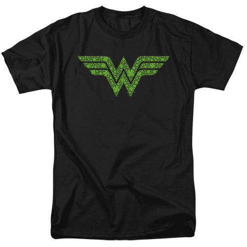 Wonder Woman St. Patrick's Day Shamrock Logo T-Shirt