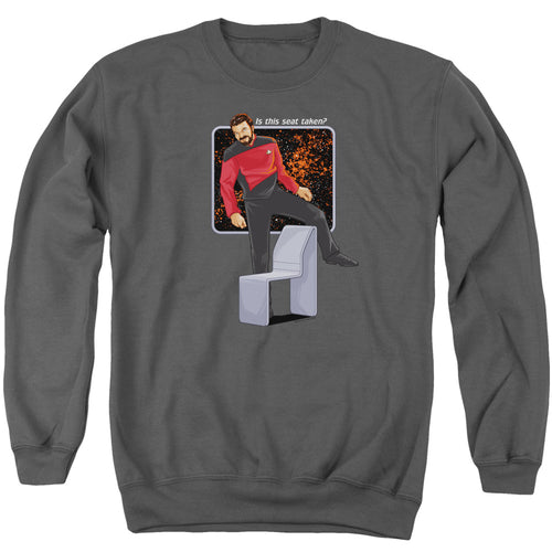 Star Trek Riker Is This Seat Taken Crewneck Sweatshirt