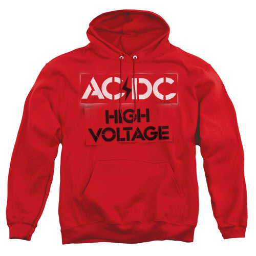 AC/DC High Voltage Stencil Pullover Hoodie