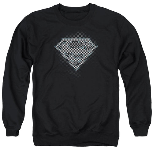 Superman Checkerboard Crewneck Sweatshirt