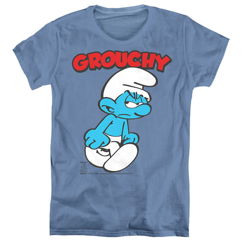 The Smurfs Grouchy Womens T-Shirt