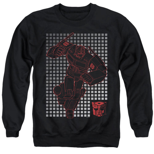 Transformers Optimus Grid Crewneck Sweatshirt