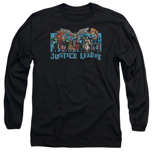Justice League League Lineup Long Sleeve T-Shirt