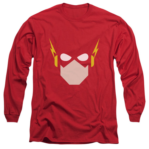 Justice League Flash Head Long Sleeve T-Shirt