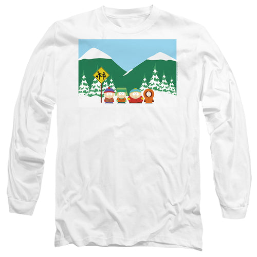 South Park Bus Stop Long Sleeve T-Shirt