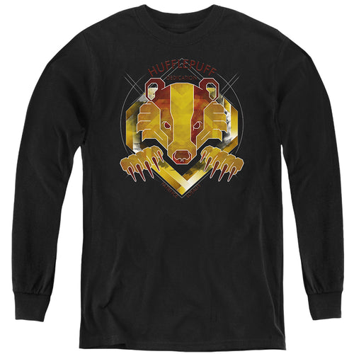 Harry Potter Hufflepuff Dedication Patience Loyalty Youth Long Sleeve T-Shirt