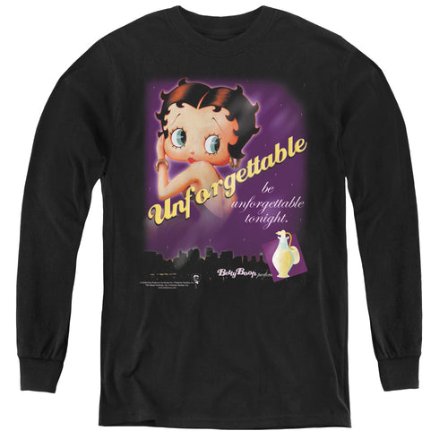 Betty Boop Unforgettable Youth Long Sleeve T-Shirt