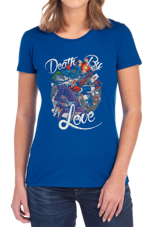 Batman Death By Love Womens T-Shirt