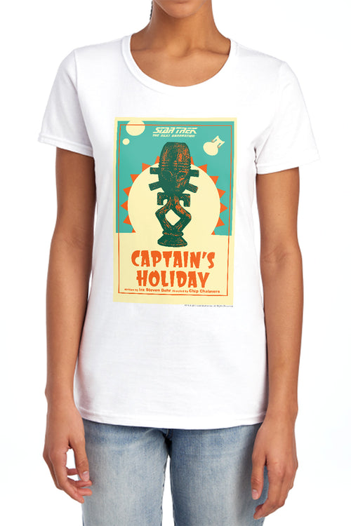 Star Trek Captain's Holiday Womens T-Shirt