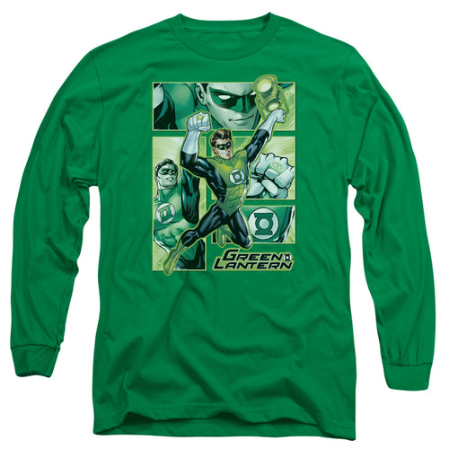 Justice League Green Lantern Panels Long Sleeve T-Shirt