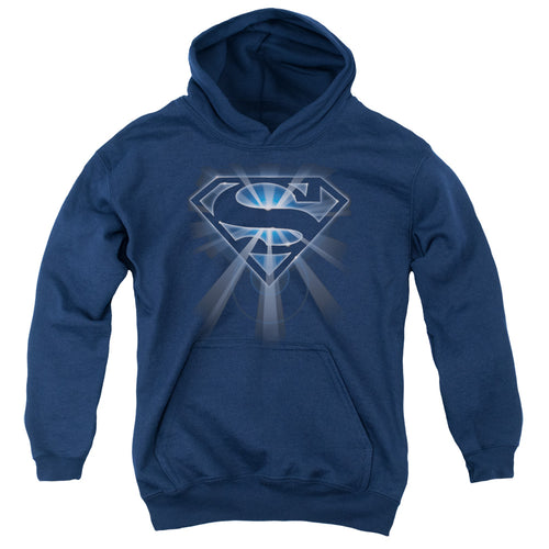 Superman Glowing Shield Youth Hoodie
