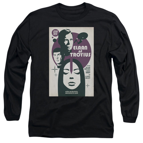 Star Trek Juan Ortiz Elaan of Troyius Black Long Sleeve T-Shirt