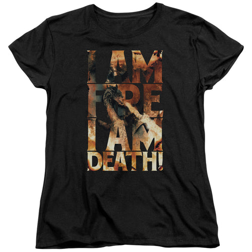 The Hobbit I Am Fire Womens T-Shirt